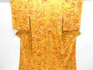 花模様小紋着物